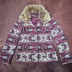 COWGIRL LEGEND Coat Jacket Southwestern Aztec